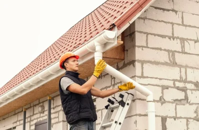 Pose et remplacement de gouttières à Manvieux